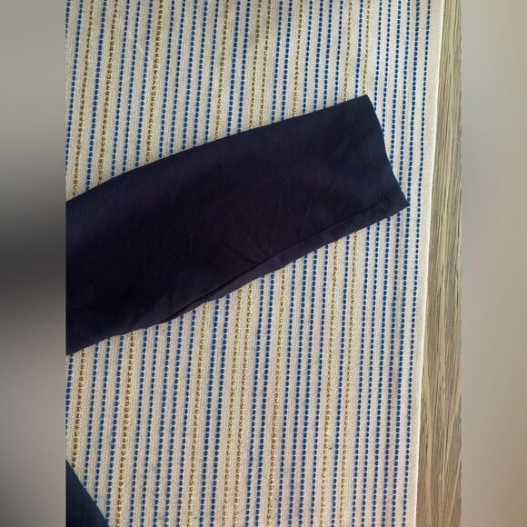 NWT Carmen Marc Valvo  Sheath Dress V-Neck Navy Long Sleeve Size L Stretch - Picture 7 of 11